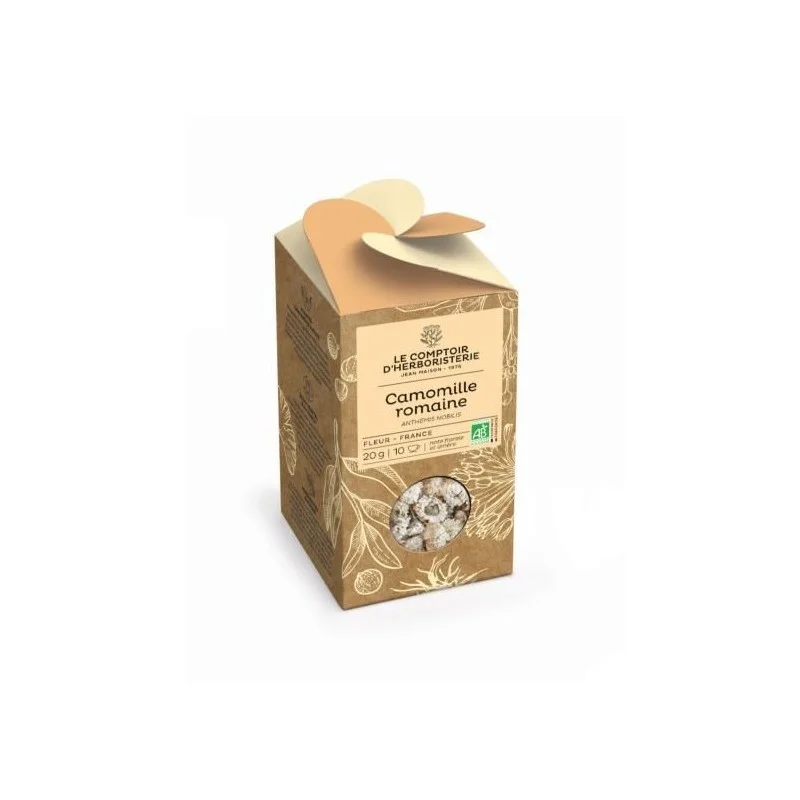 Camomille romaine bio – Fleur entière – 20g