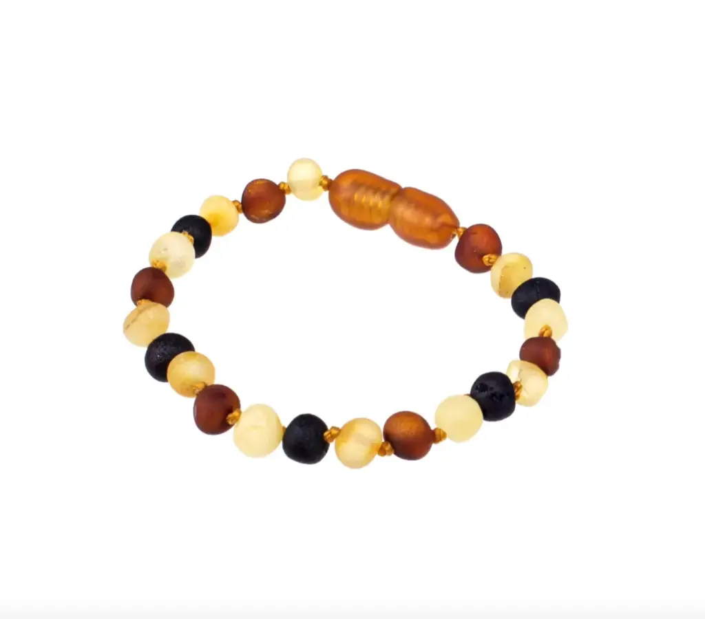 Bracelet d'ambre multicolor "Brut"