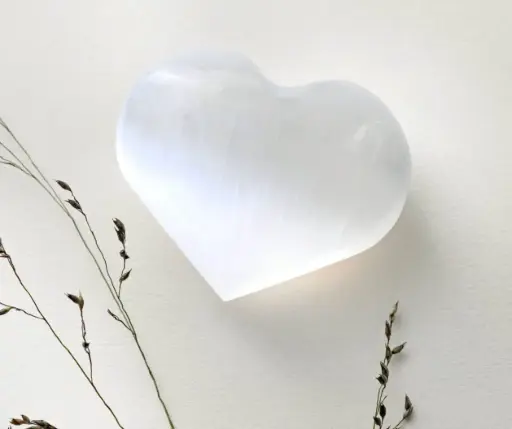 Coeur en sélénite